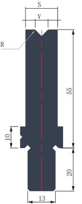 LYNCCN BCY55.88 V6 Press Brake Tooling Single V Die
