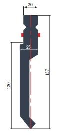 LYNCCN WAL157.86.R1A European Hydraulic Press Brake Tooling punch 86 Angle 42CrMo